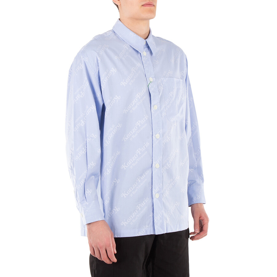 Kenzo Long Sleeve Logo Embroidered Overshirt - 2