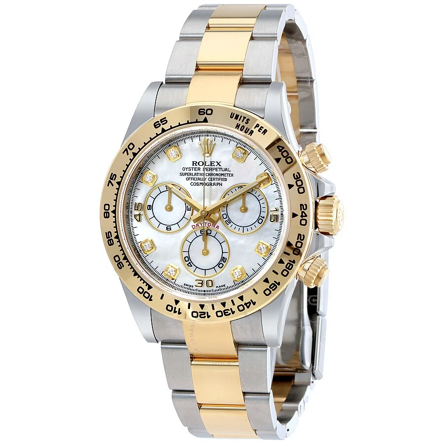 Rolex Cosmograph Daytona Mother of Pearl Diamond Steel and 18K Yellow Gold Men's Watch 116503MDO - 1