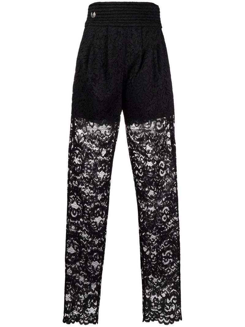 high-waisted lacepatterned 바지 1