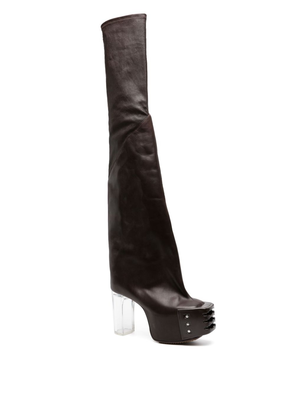 130mm thigh-high platform boots - 2