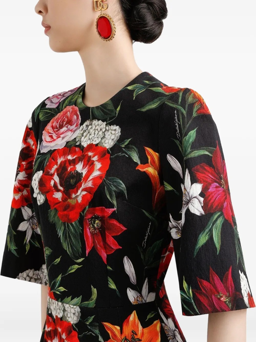 ANEMONE PRINT DRESS - 4