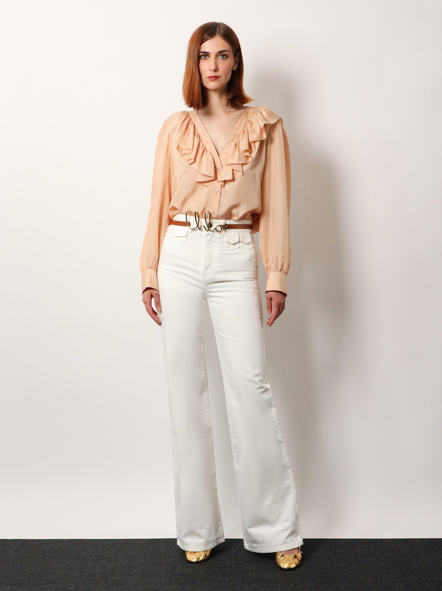 CHLOE' - Chloe' Silk Shirt With Rouches - 2