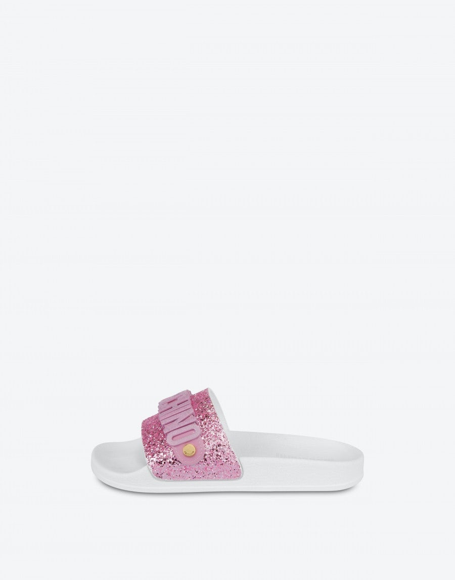 GLITTER LETTERING LOGO POOL SLIDES - 2