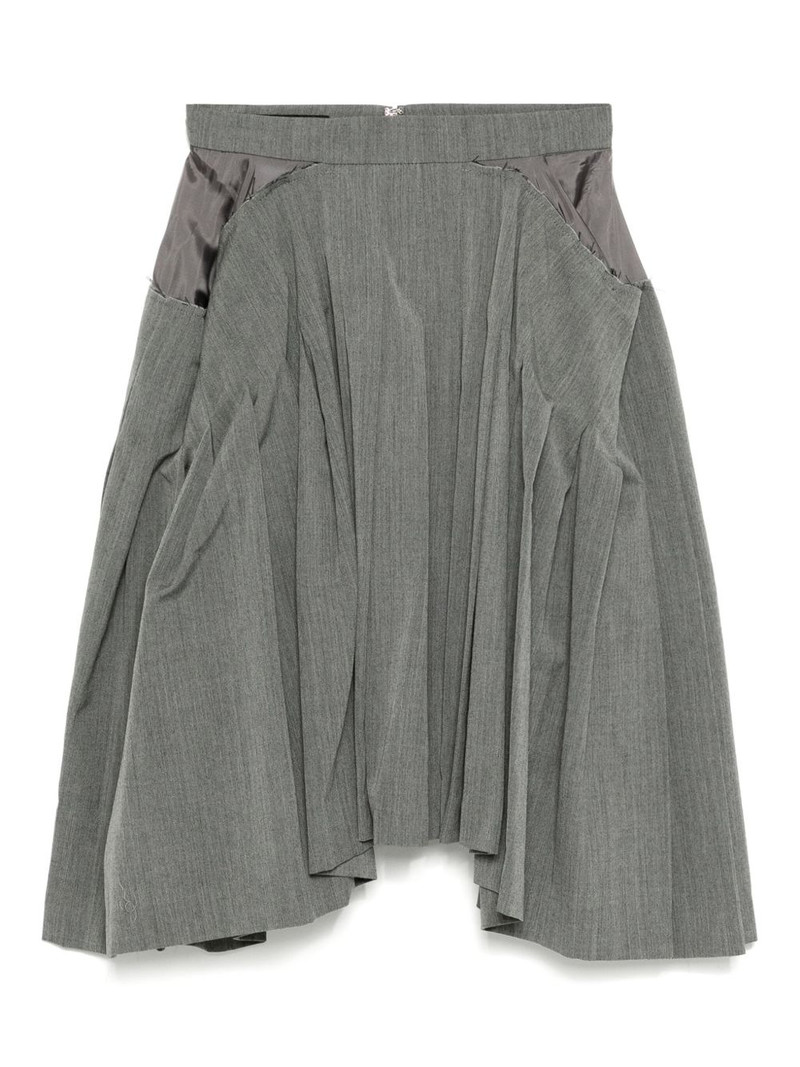 square pleated skirt 1