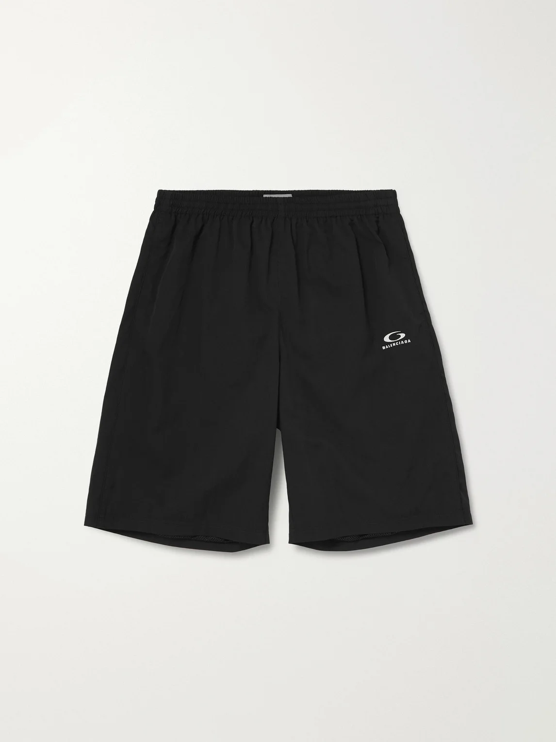 Wide-Leg Logo-Embroidered Shell Shorts - 1