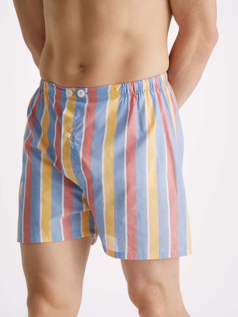 Men's Short Pajamas Amalfi 19 Cotton Batiste Multi - 5