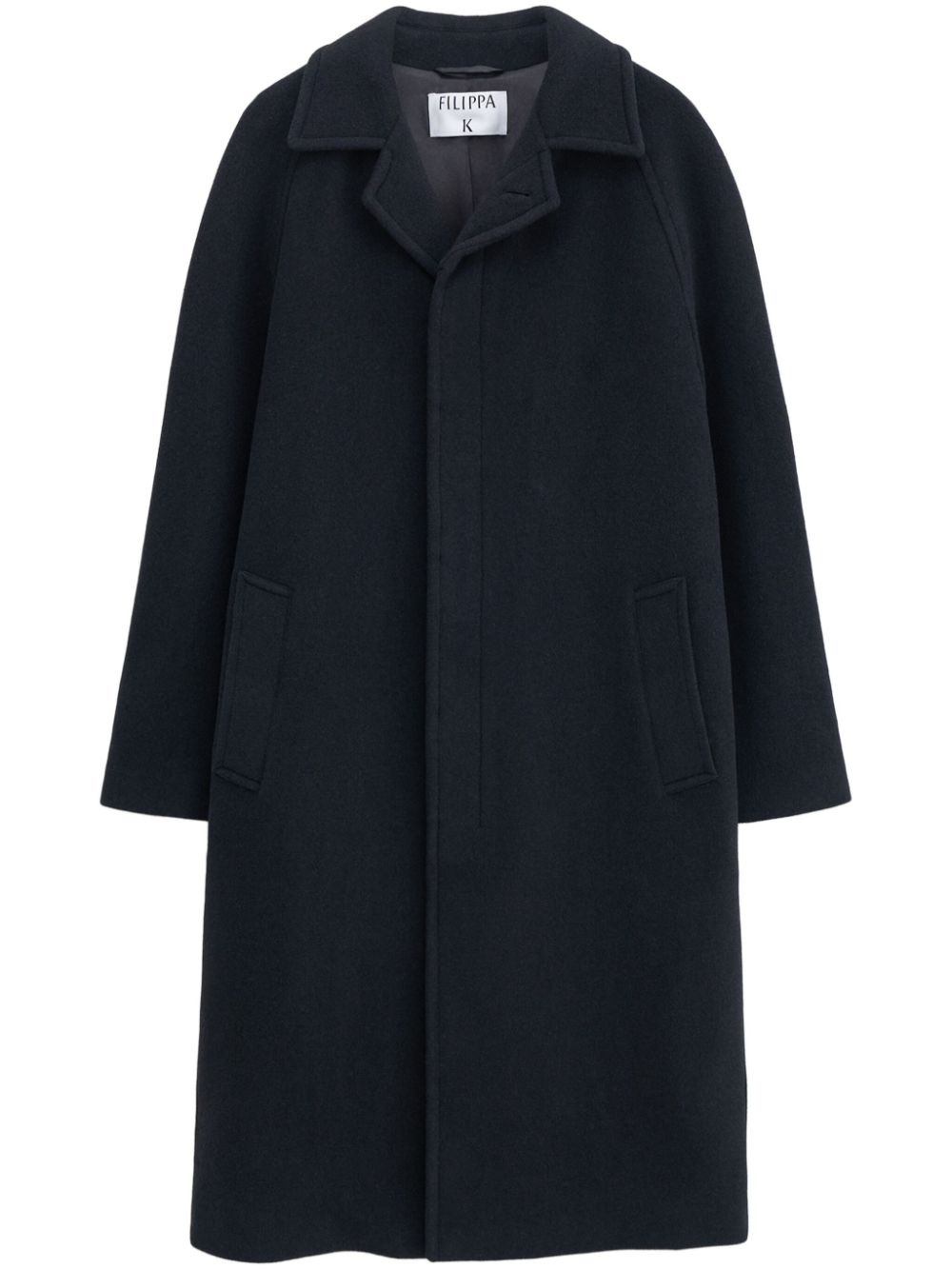 notched-lapels single-breasted coat - 1