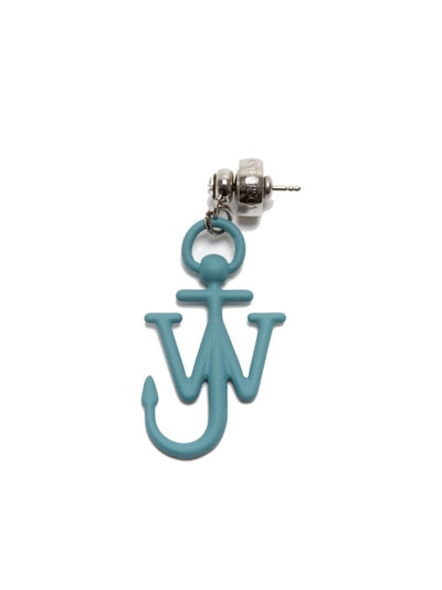 JW Anderson logo-lettering crystal-embellished single earring outlook