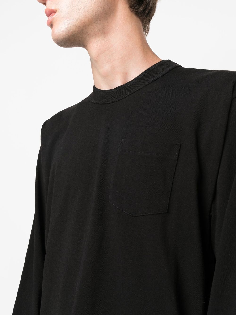 long-sleeve patch-pocket T-shirt - 5