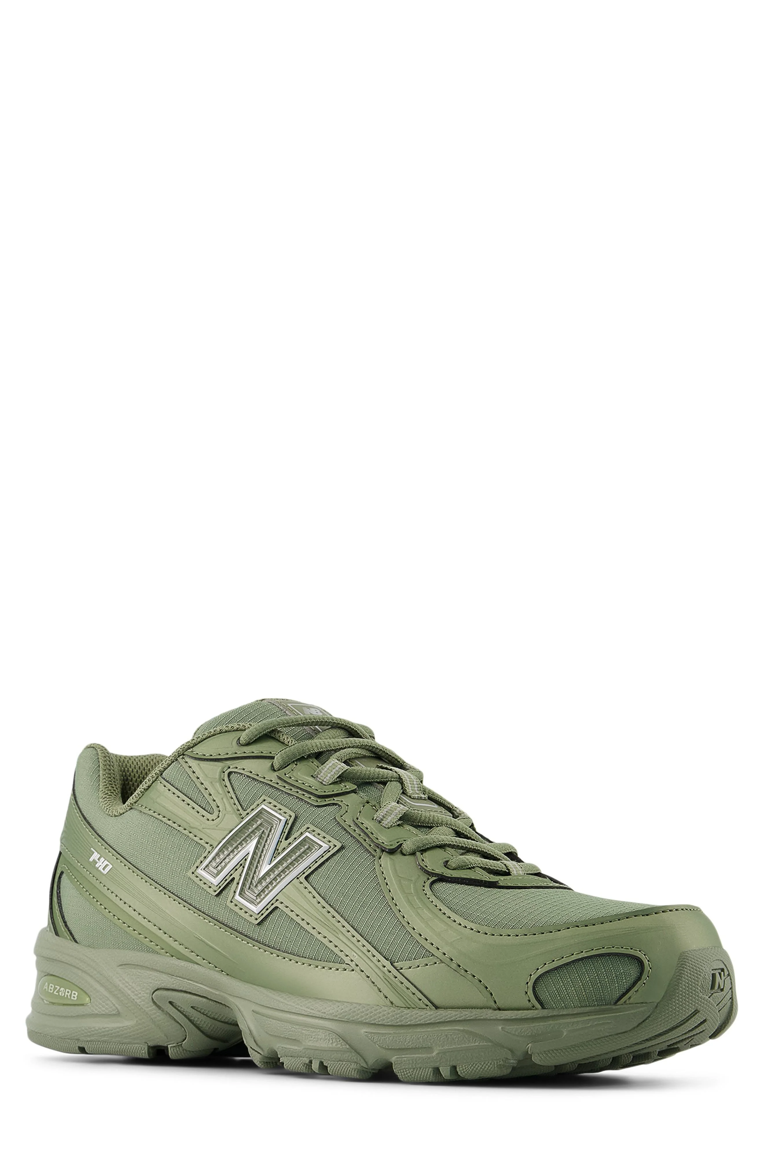 New Balance Gender Inclusive 740 Sneaker in Dark Olivine/Silver Metallic at Nordstrom - 1