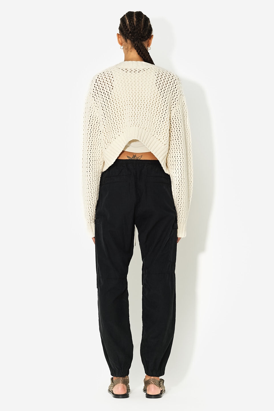 FOAM BOUCLE CROPPED CARDIGAN - 3