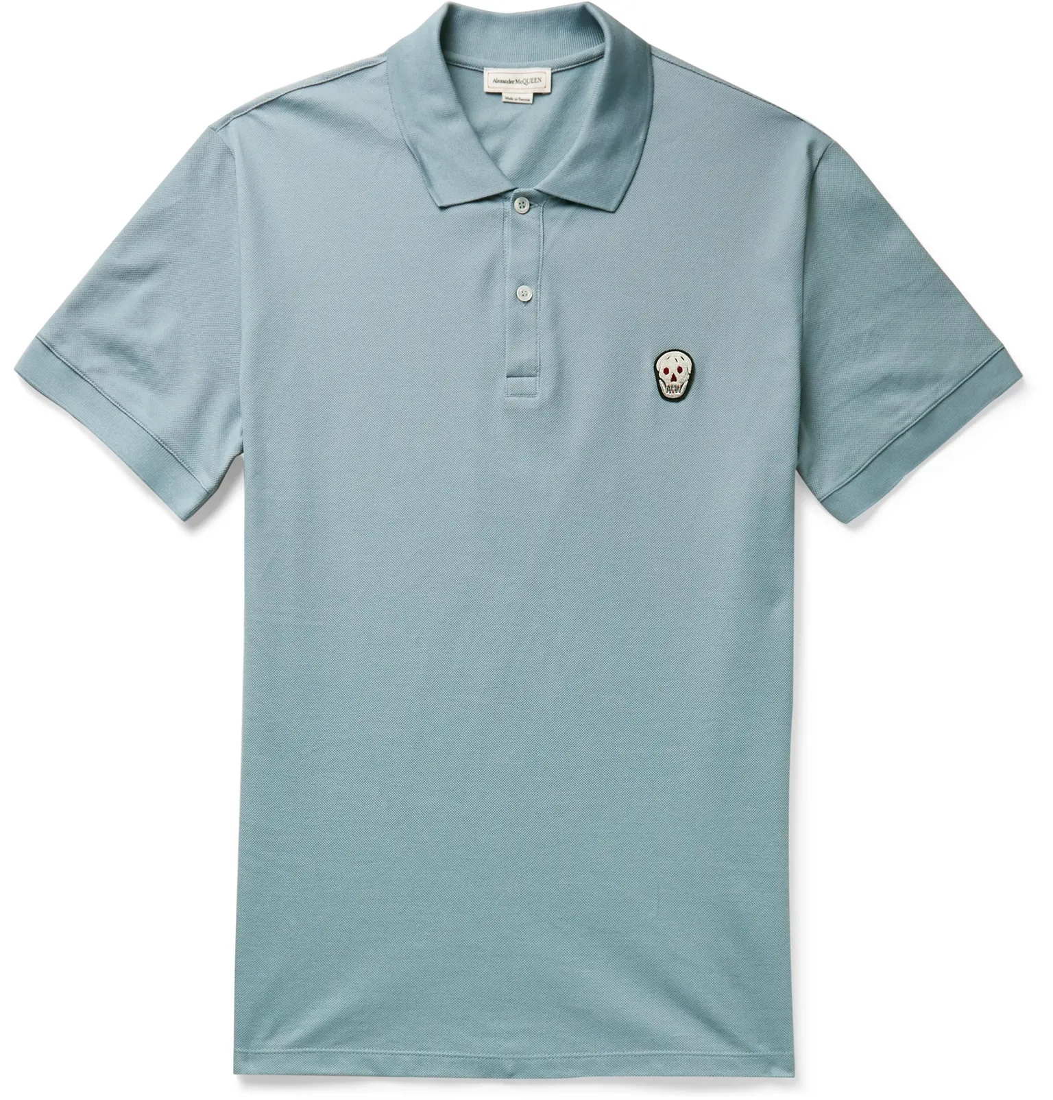 Appliquéd Cotton-Piqué Polo Shirt - 1