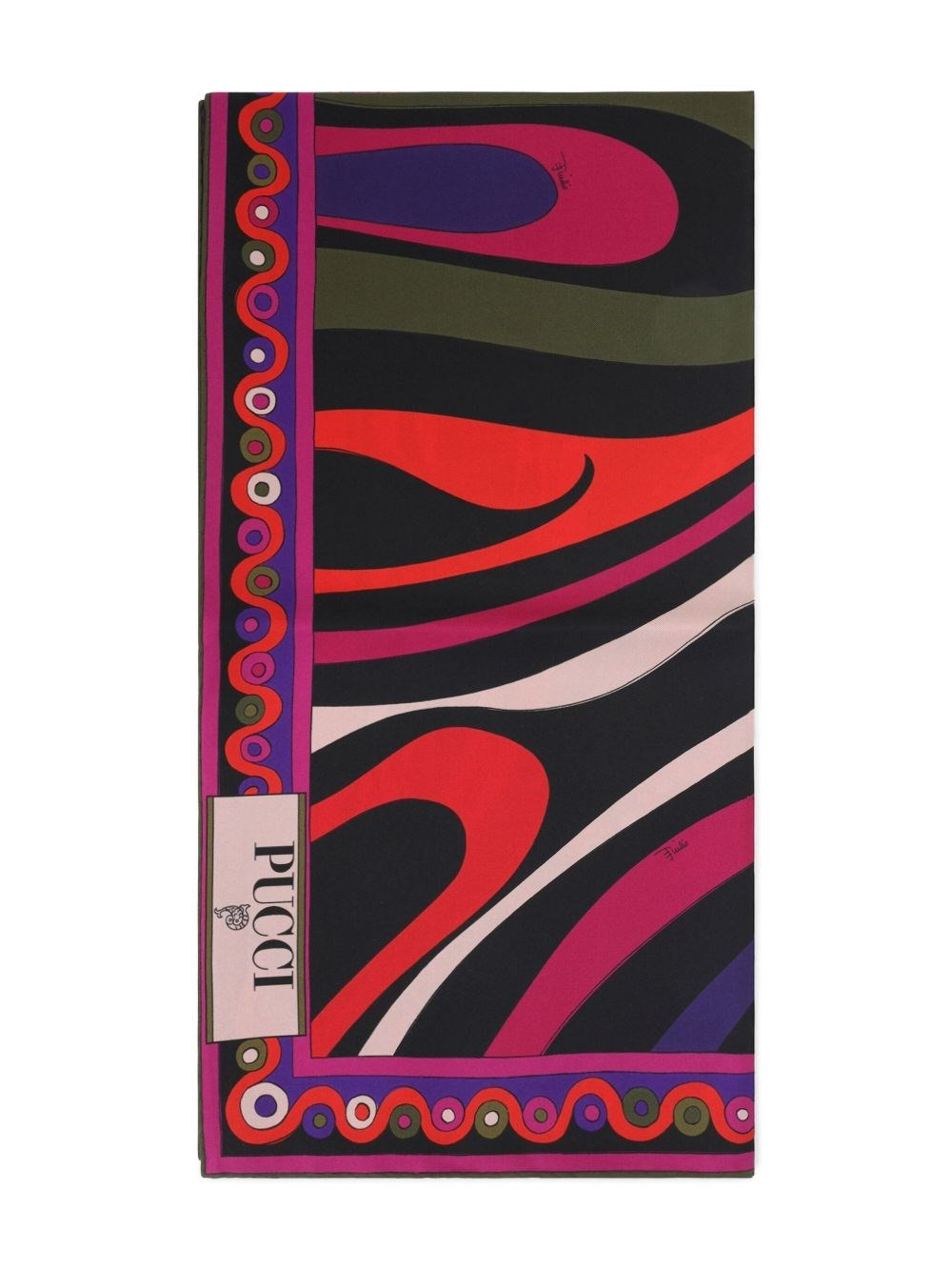 Printed silk foulard - 1