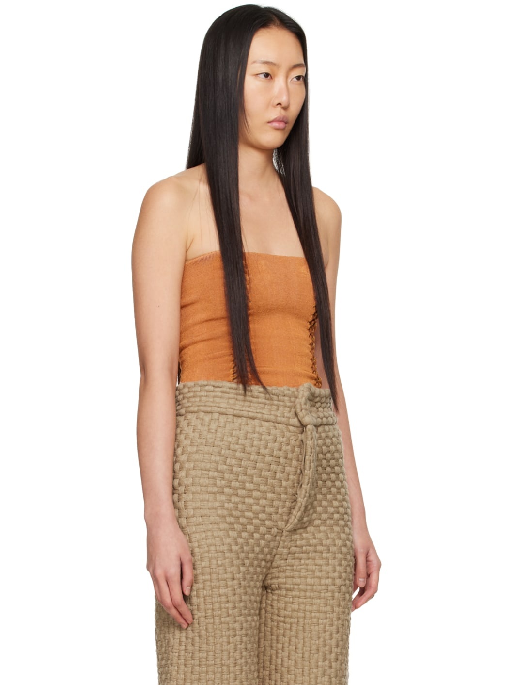 SSENSE Exclusive Orange Versatile Tube Top - 2