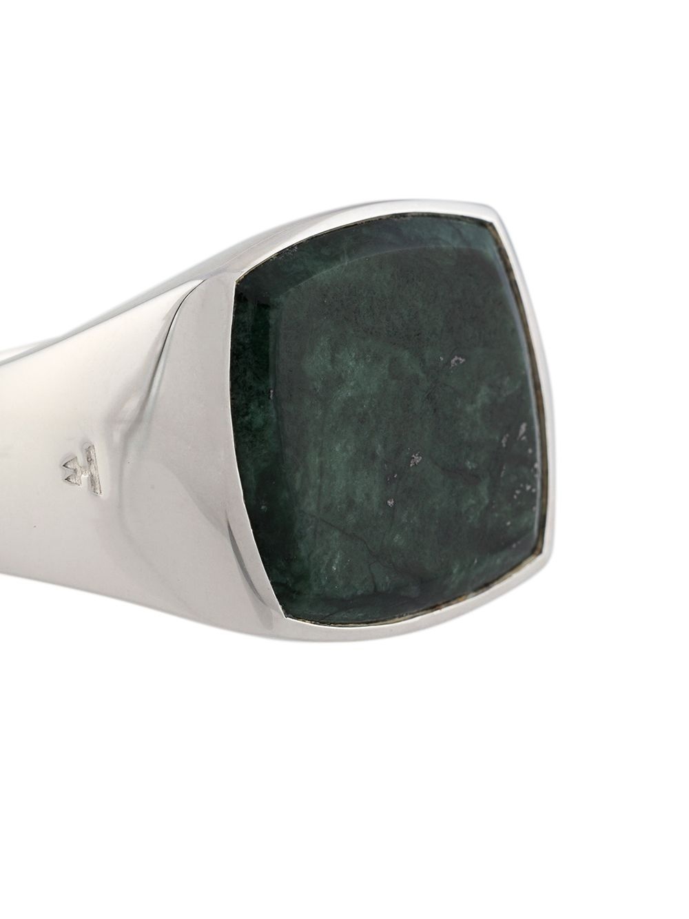 Cushion marble signet ring - 3