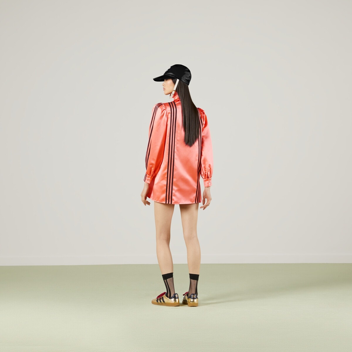 adidas x Gucci silk duchesse shirt - 3