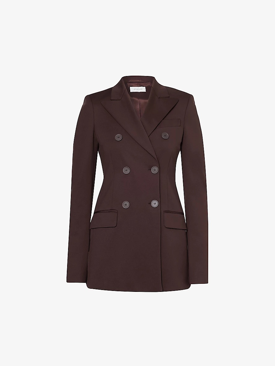 Sportmax Frizzo double-breasted stretch-woven blazer