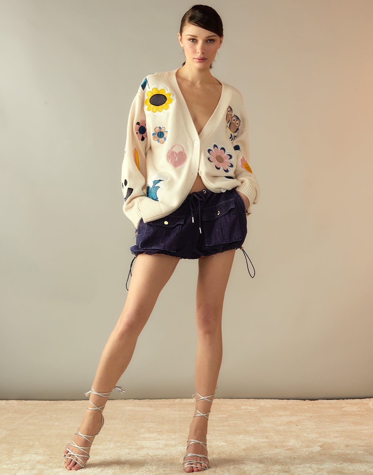 Playful Patchwork Cardigan - 4