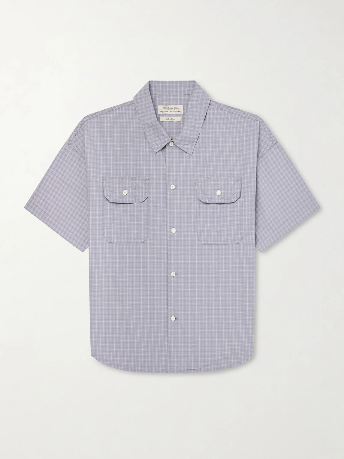 Checked Cotton-Poplin Shirt - 1