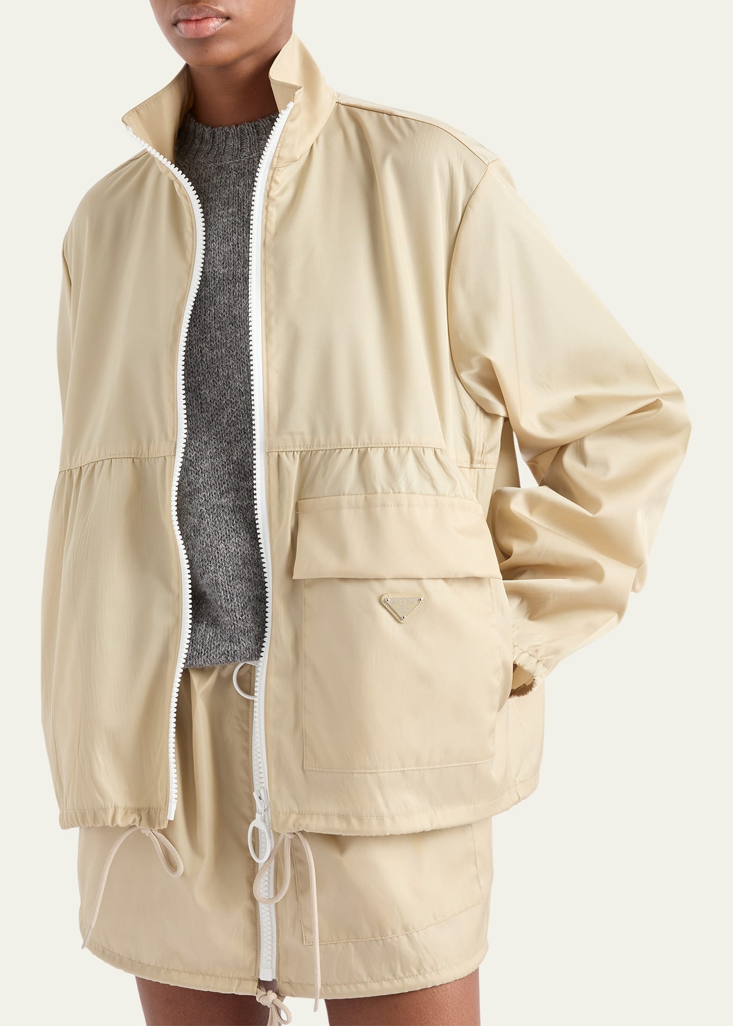 Re-Nylon Zip Up Jacket - 4