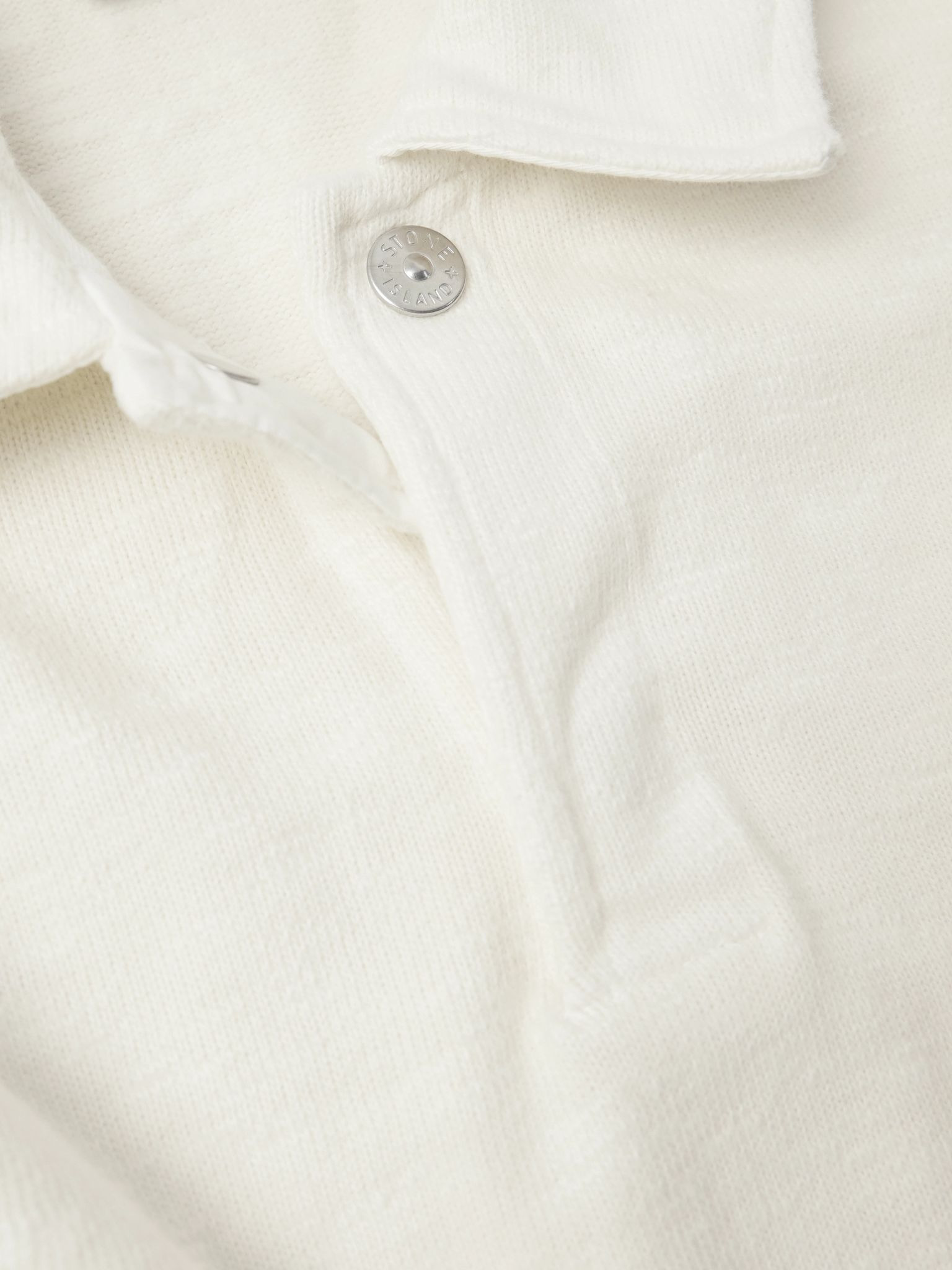 Logo-Appliquéd Cotton-Jersey Polo Shirt Ecru - 5
