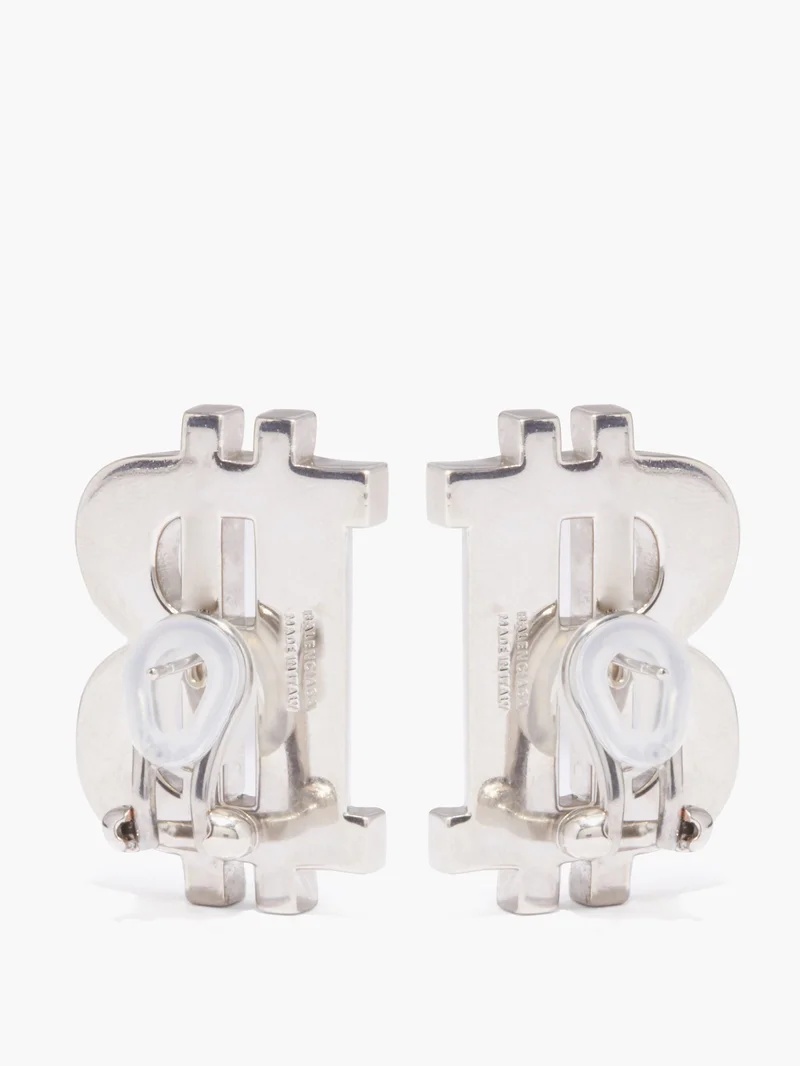 【BALENCIAGA】695101 B-Coin Earring BALENCIAGA B-Coin earrings | farfetch | REVERSIBLE