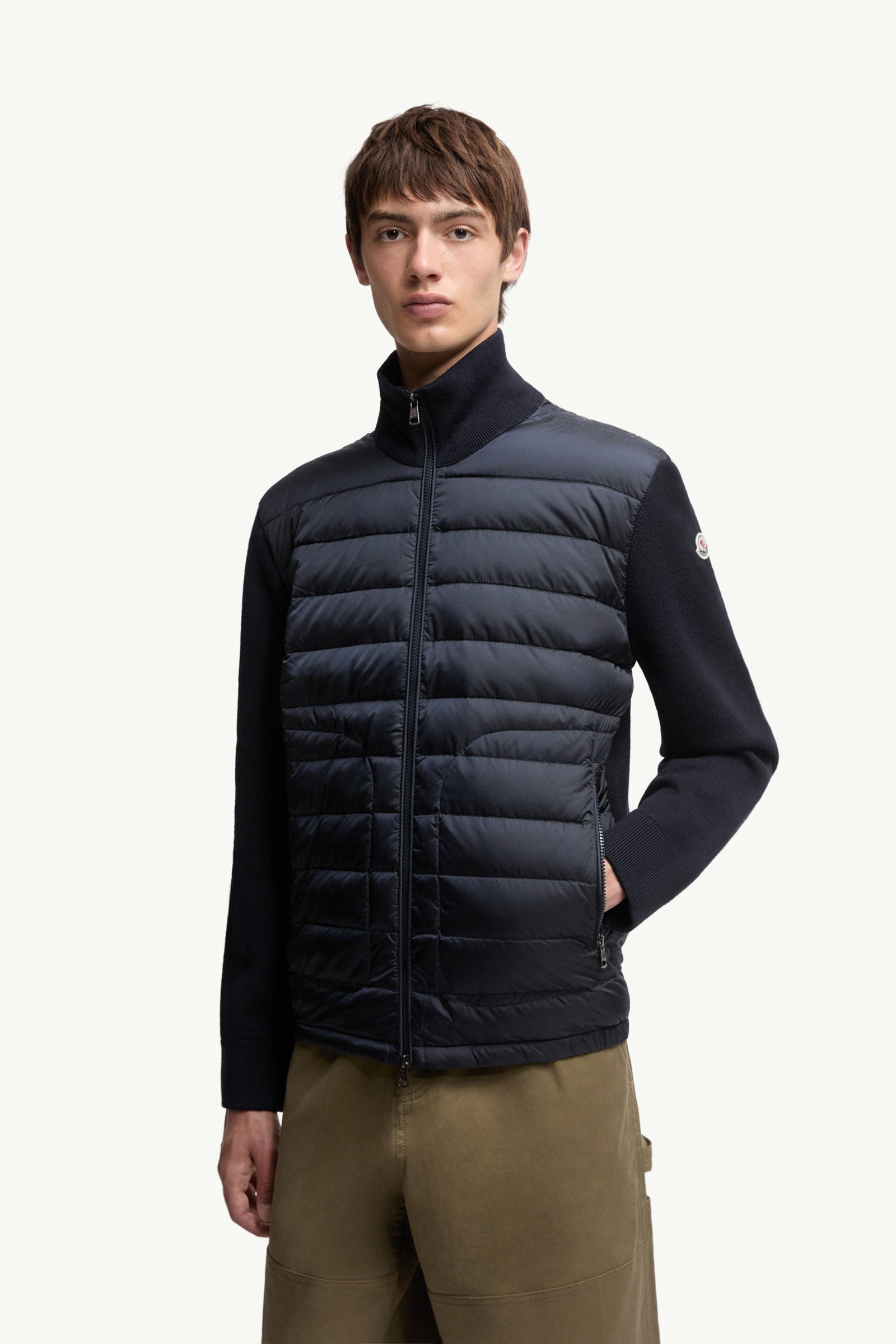Padded Zip-Up Cardigan - 3
