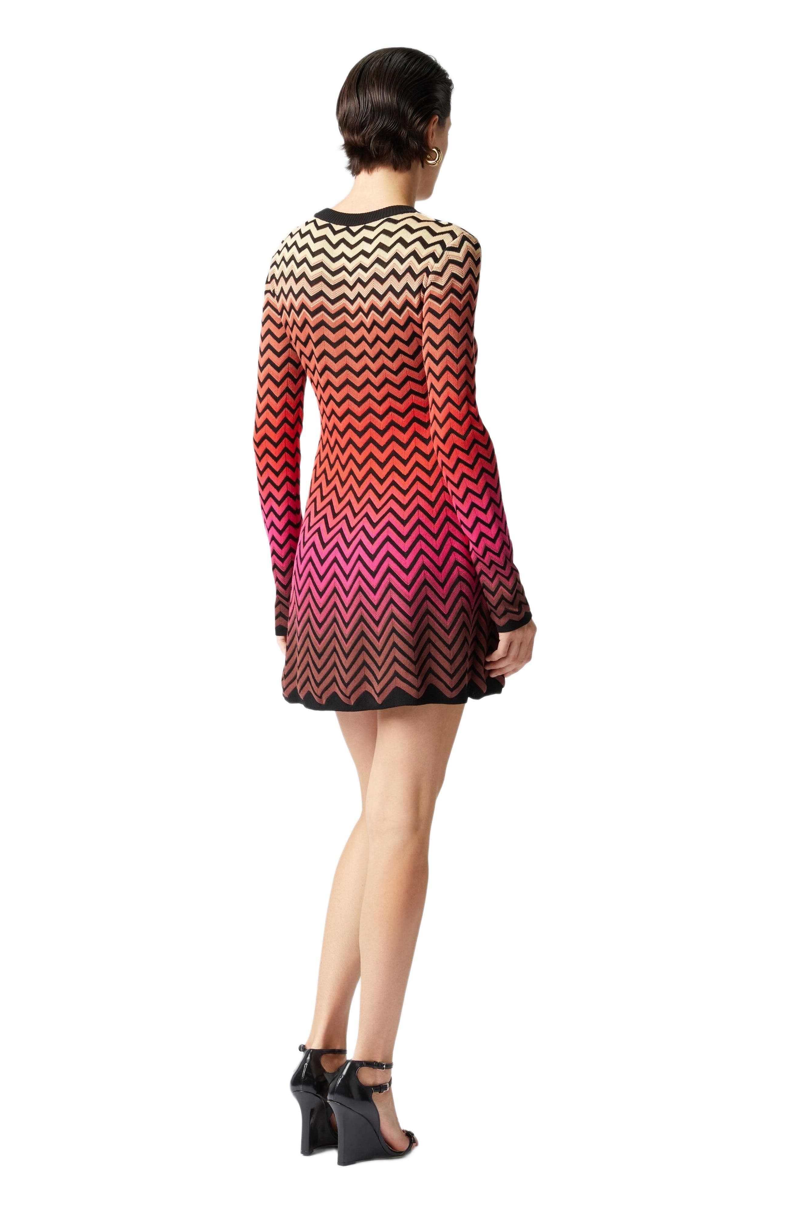 Missoni Flared Mini-dress With Dégradé Chevron Motif in Multicoloured at Nordstrom - 3