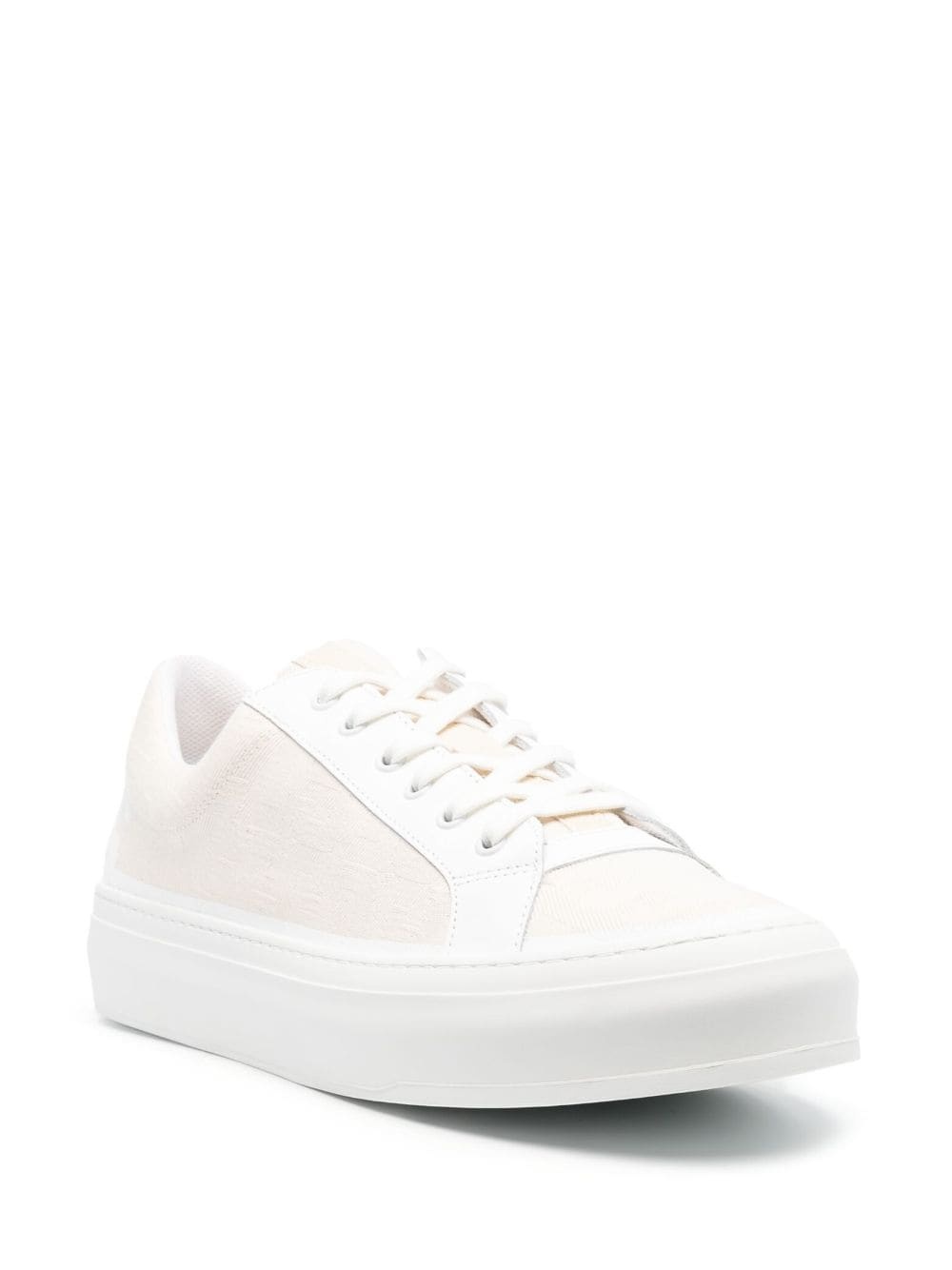 monogram-jacquard low-top sneakers - 2