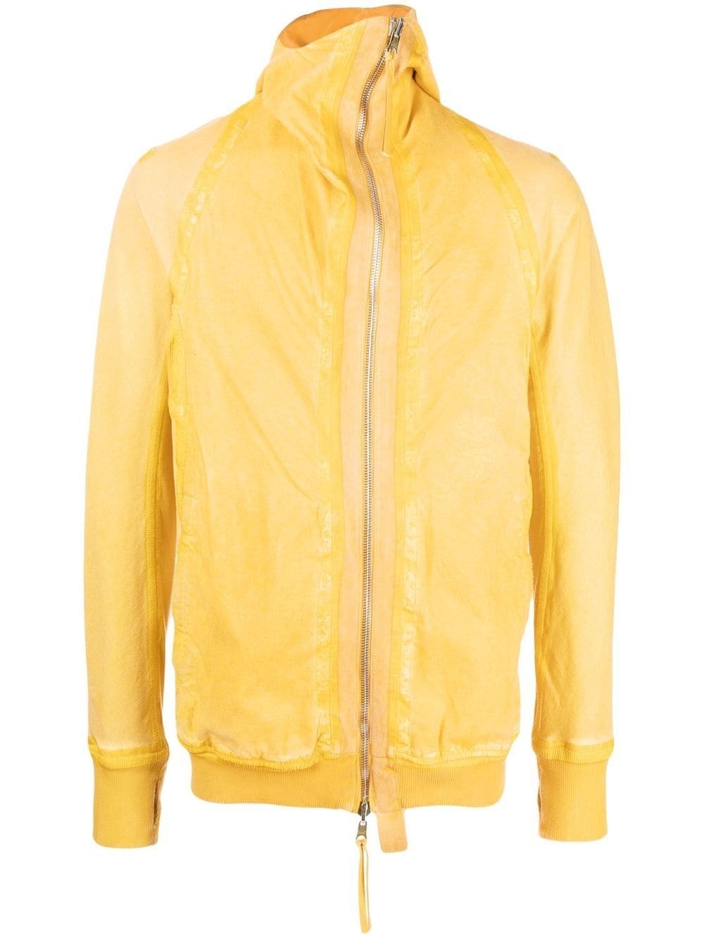 OFF-CENTRE ZIP-FASTENING HOODIE - 1