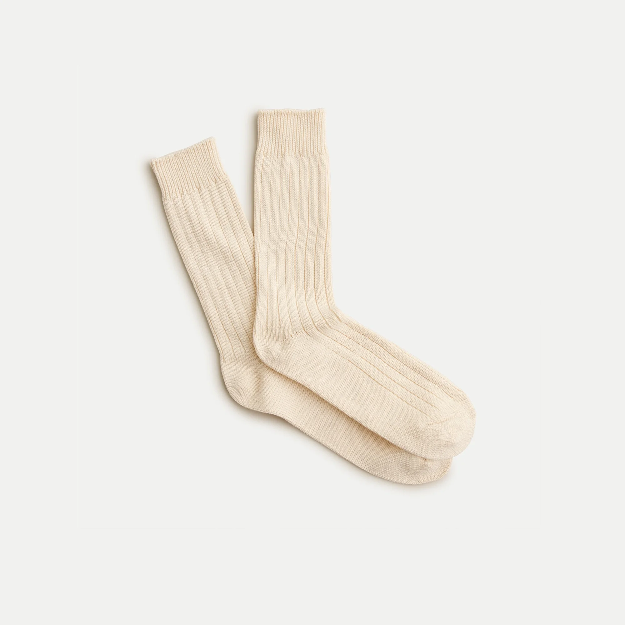 Ribbed cotton-blend socks - 1