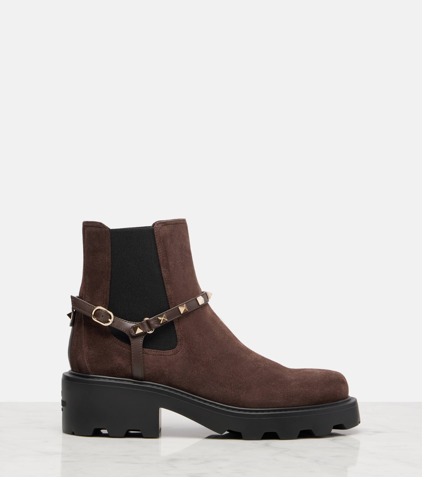 Beatle Rockstud suede Chelsea boots - 4