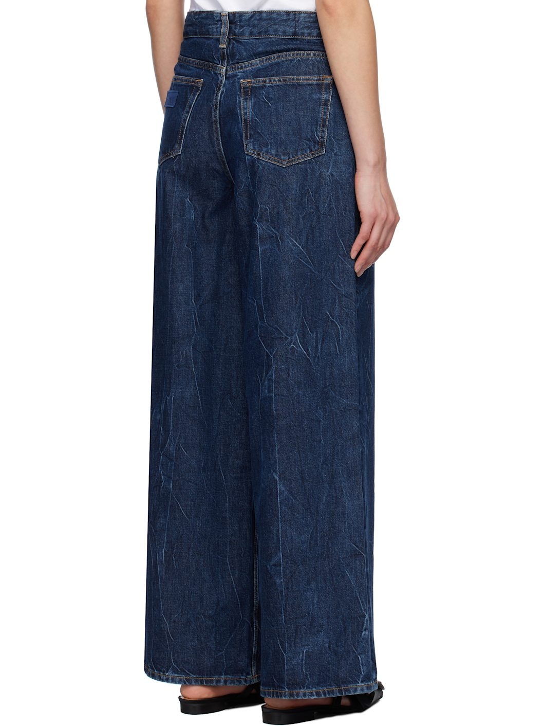 Navy Crinkled Future Denim Marri Jeans - 3