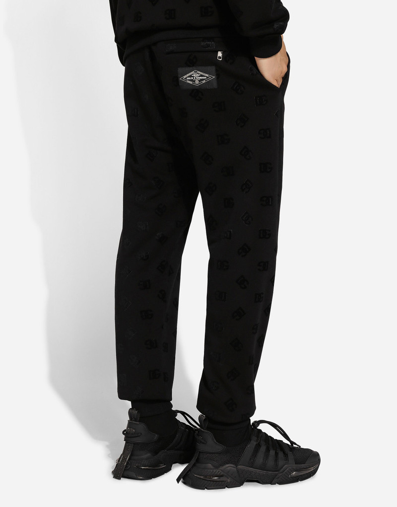 Dolce & Gabbana Jersey jogging pants with all-over DG logo print outlook