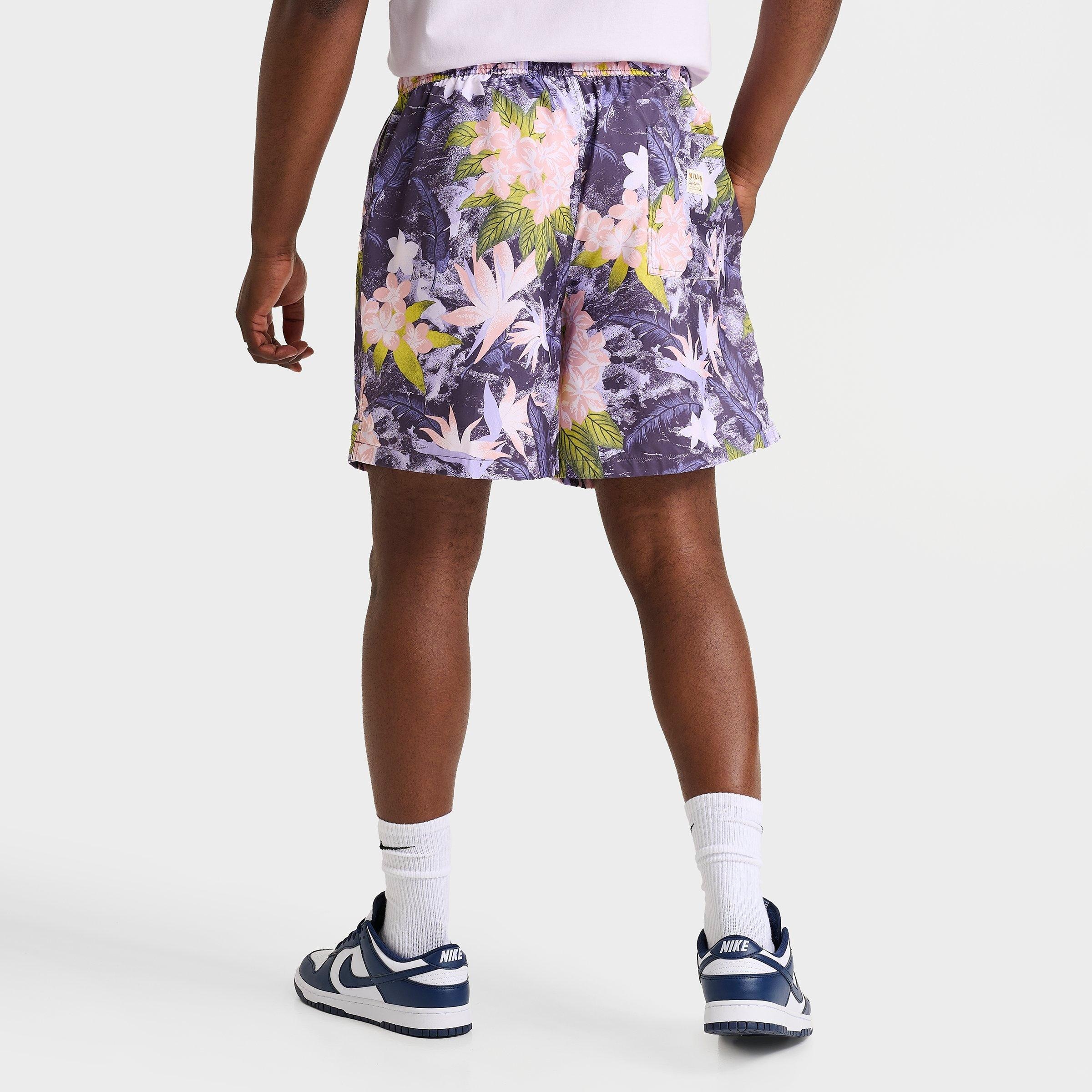 MEN'S NIKE CLUB FLOW PRINT TWILL WOVEN SHORTS - 4