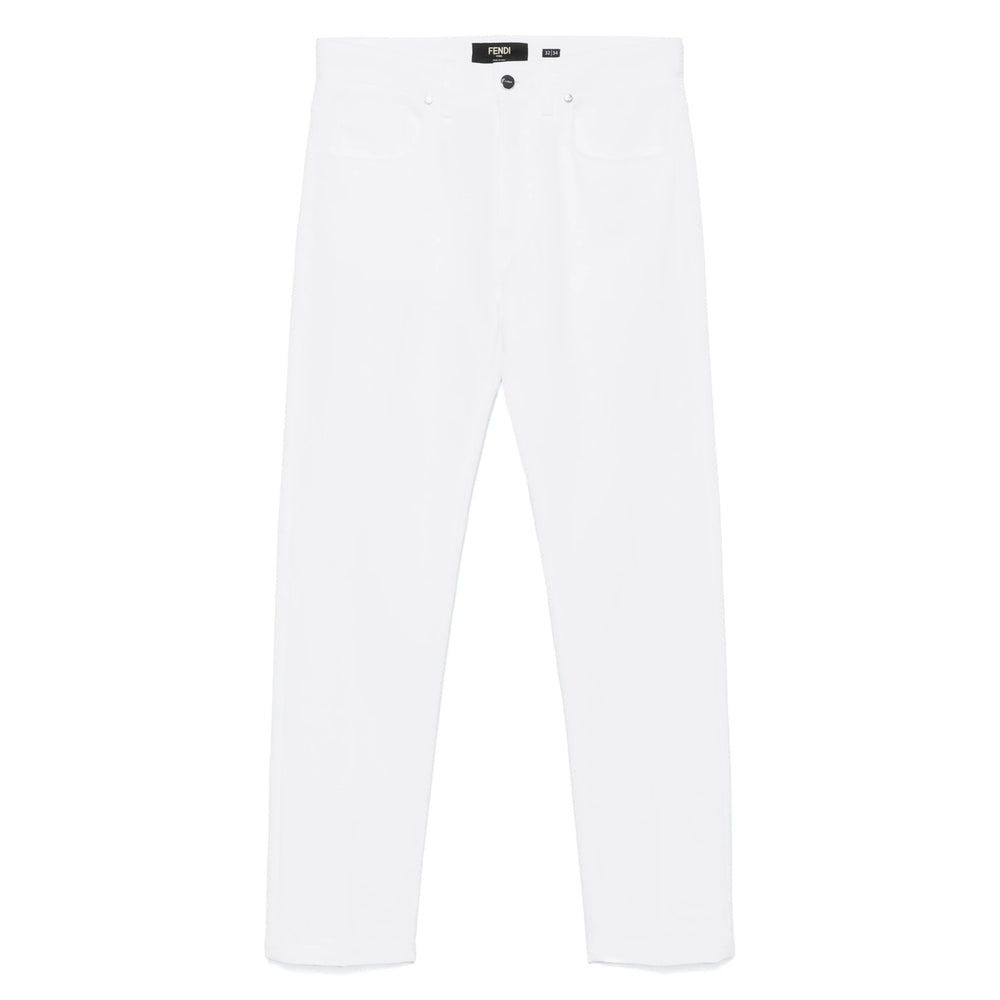 Fendi White Denim - Regular & Straight-Leg Jeans Men - 1
