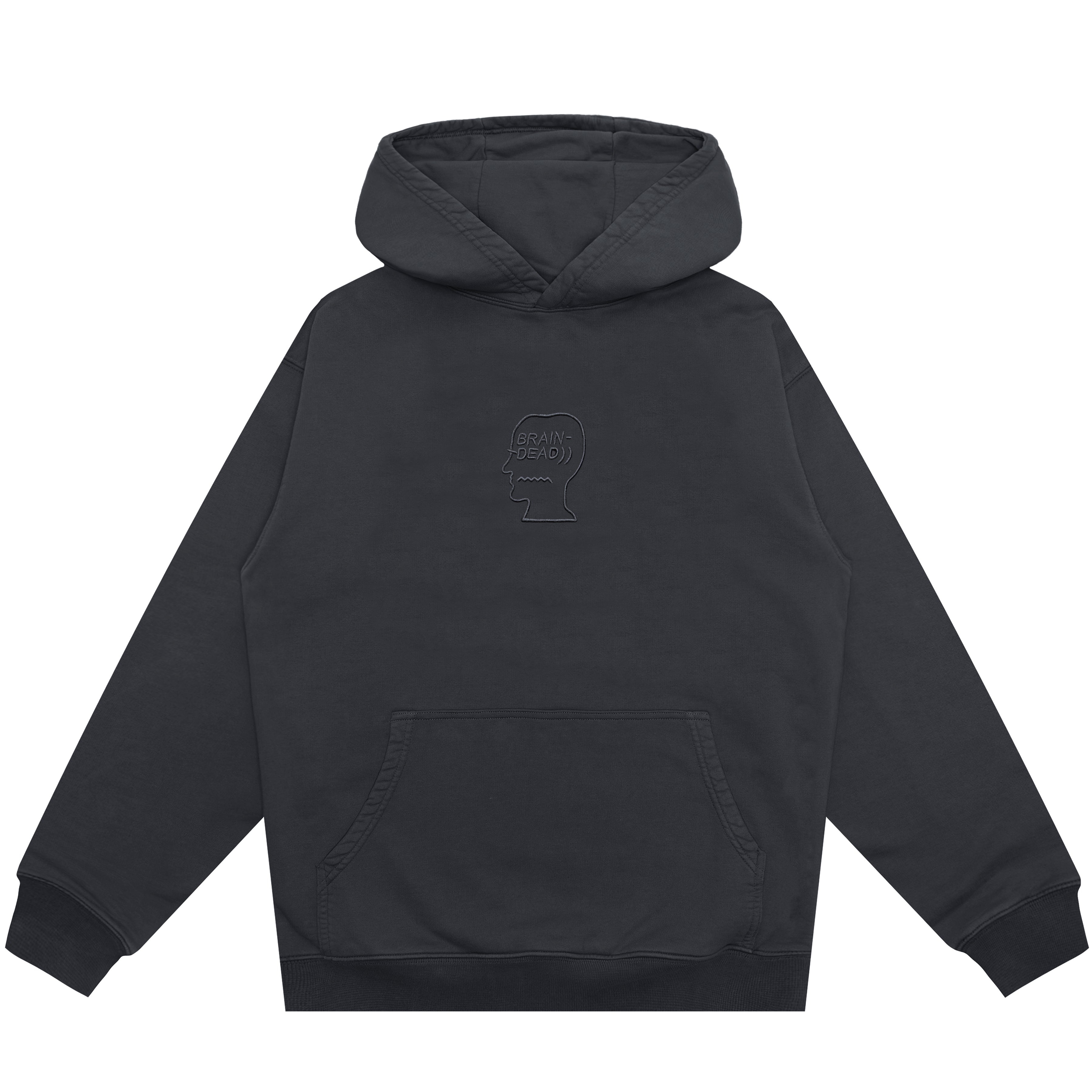 PIGMENT WASH LOGO HEAD RAGLAN HOODIE - 1