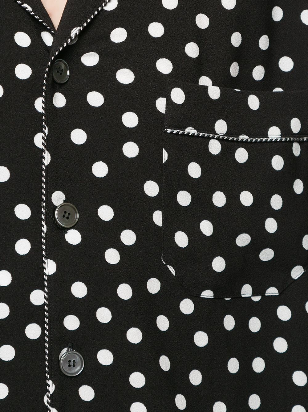 polka dot print shirt - 5