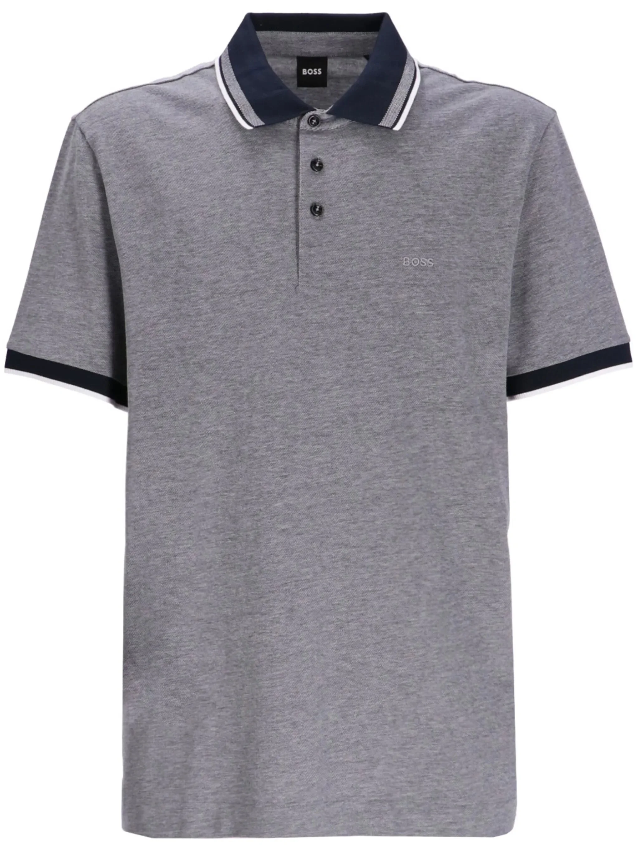 Boss Embroidered-logo Cotton Polo Shirt - 1