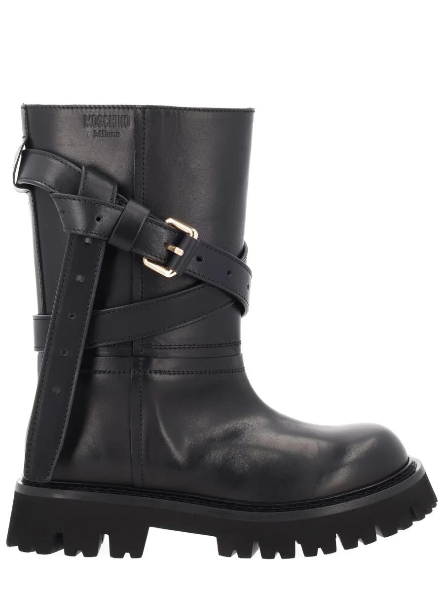 LEATHER TIE-ME BOOT - 1
