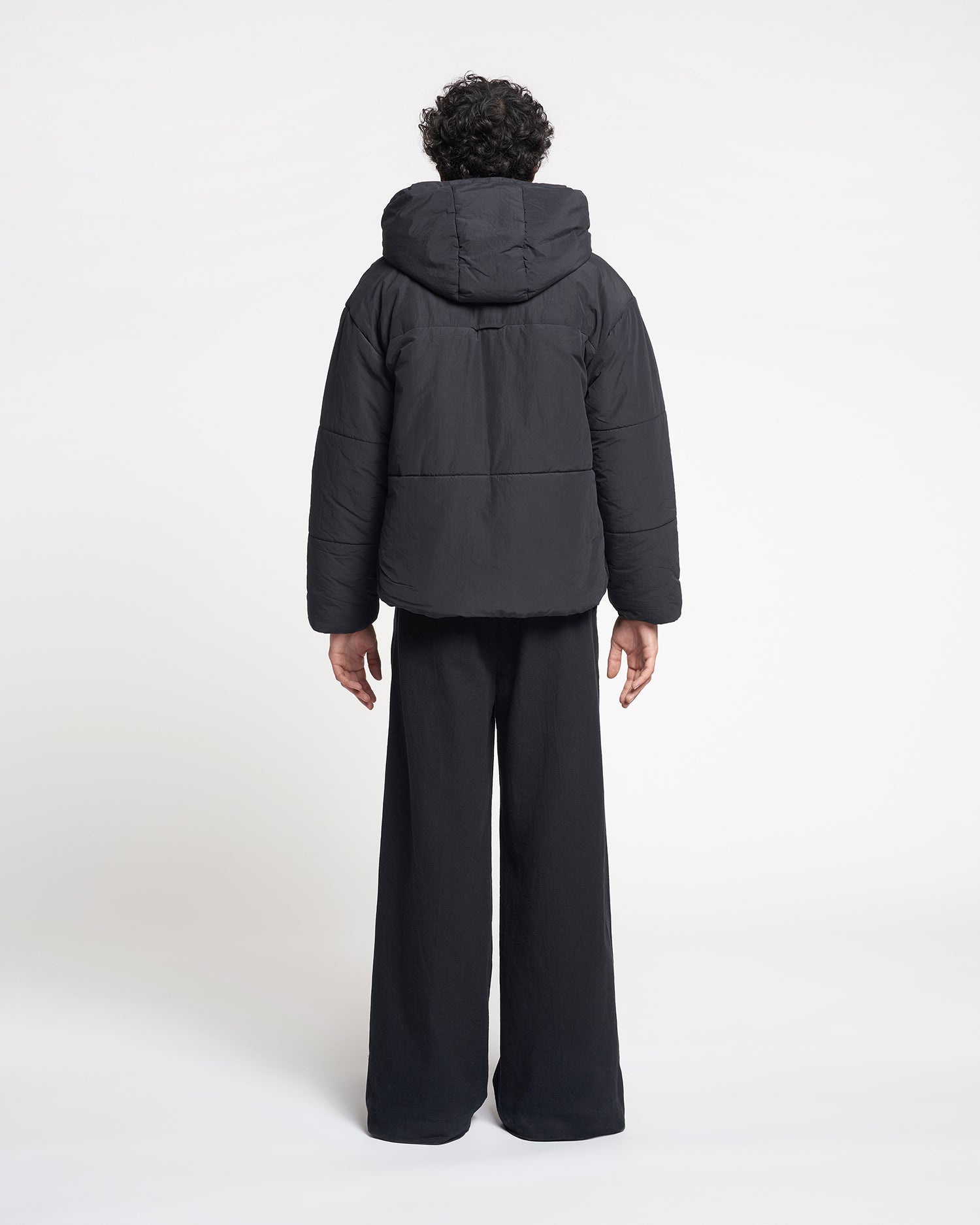 Tech Poplin Hooded Puffer Jacket - 3