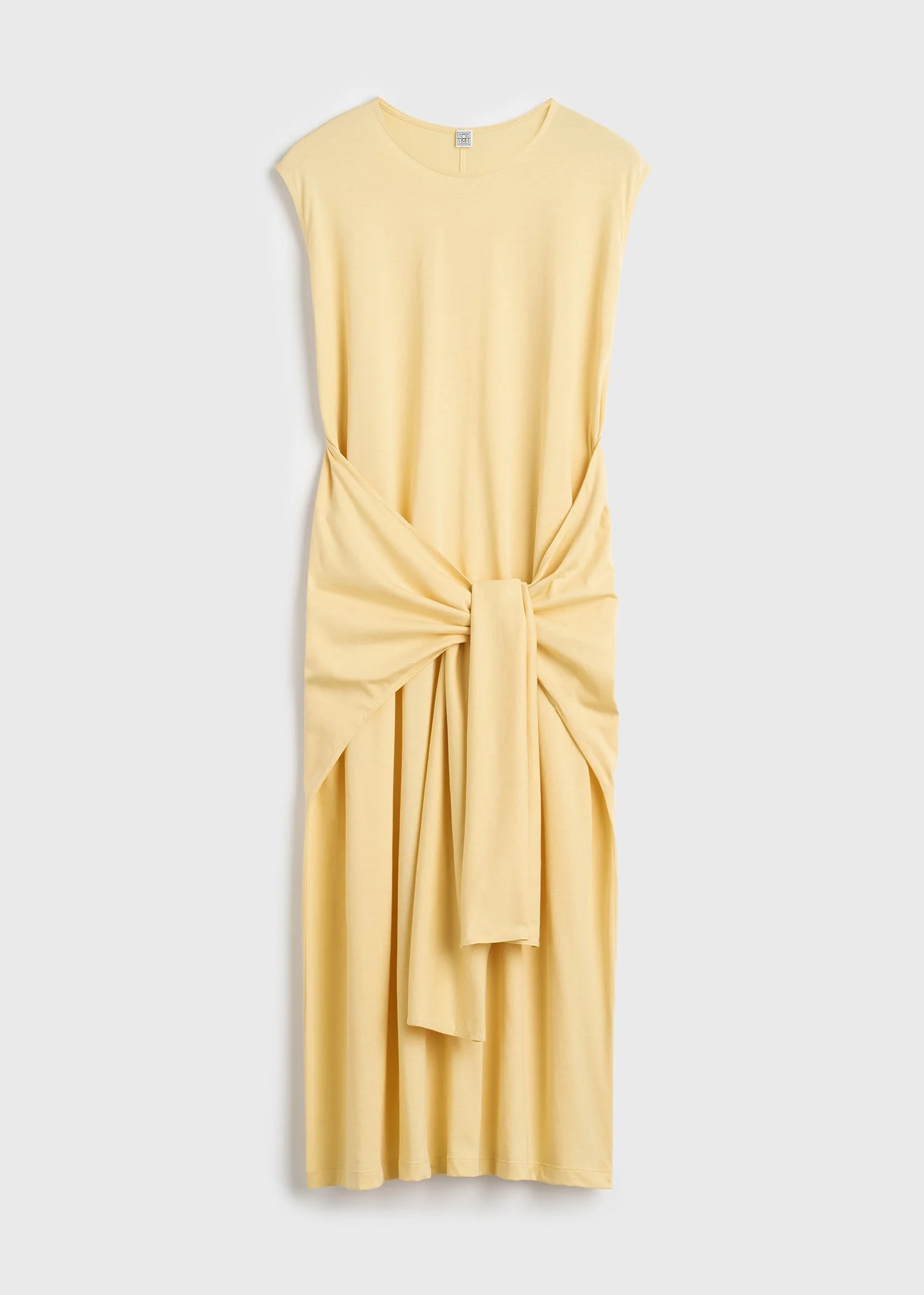 Tie-waist jersey dress buttercup - 1