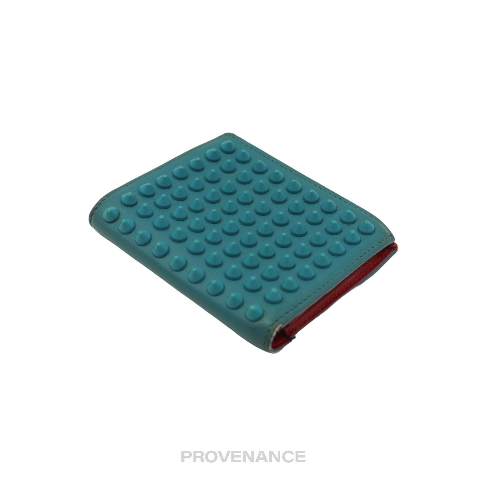 Christian Louboutin Spike Card Wallet - Turquoise - 3