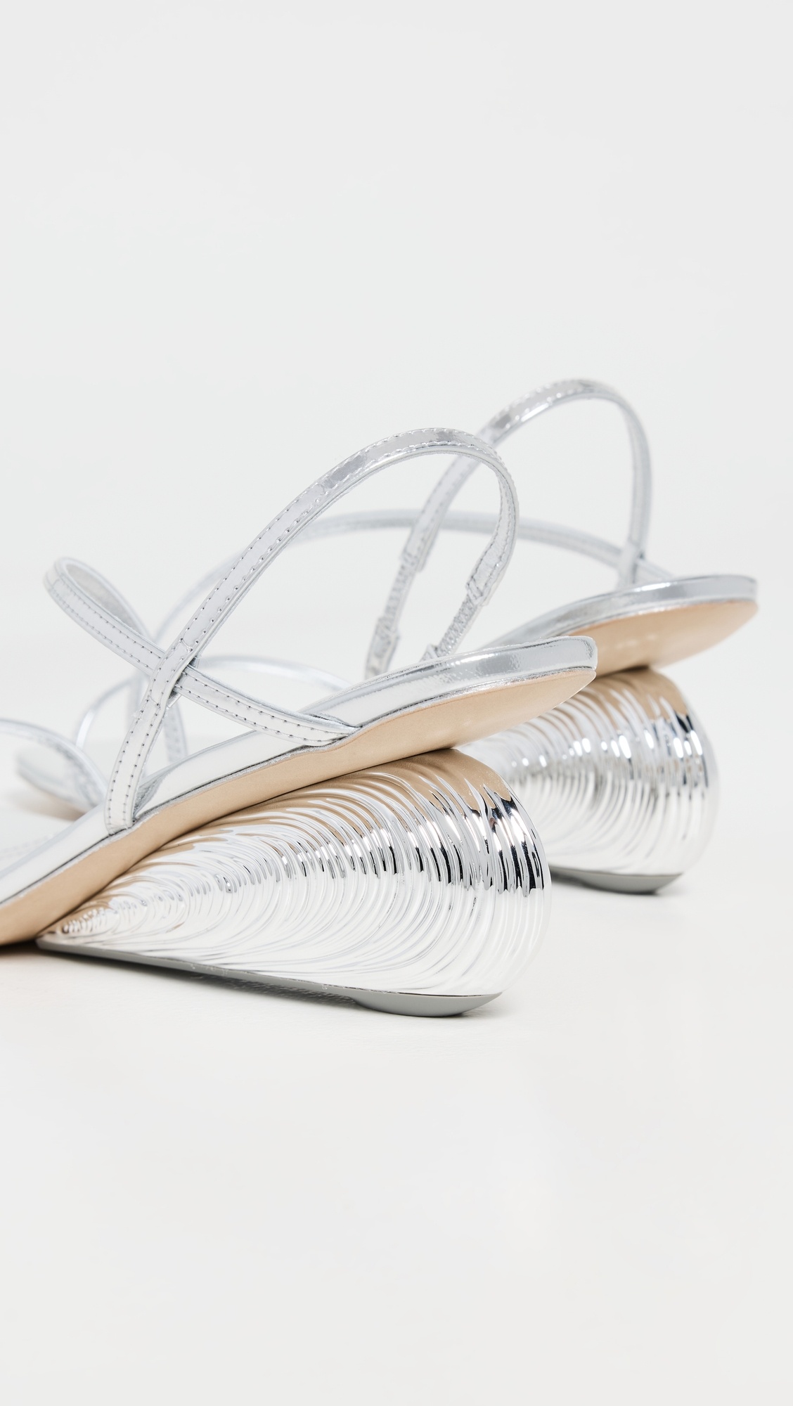 Bridget Oyster Shell Wedge Sandals - 3