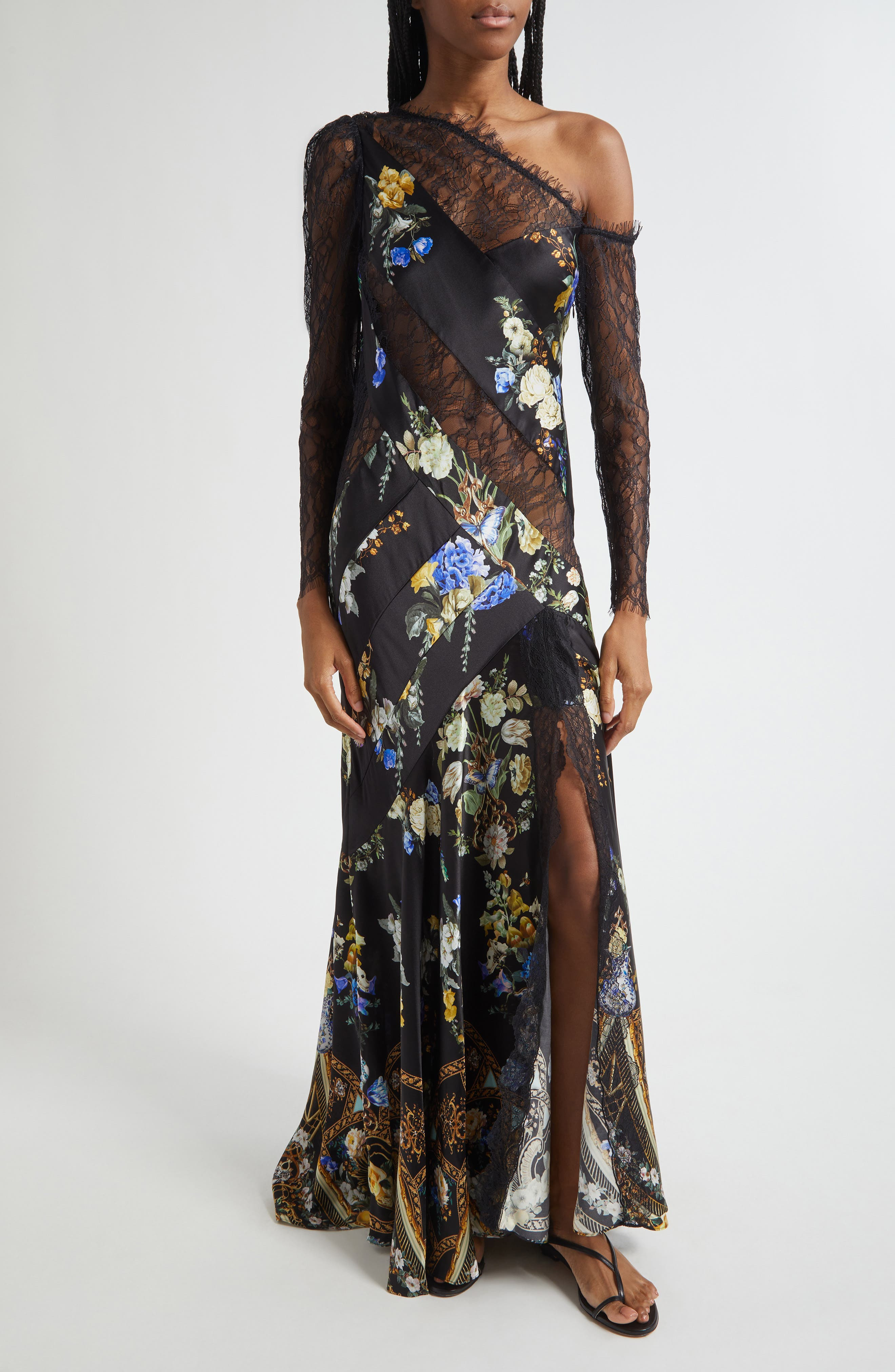 Camilla Ottoman Elegance Splice Long Sleeve Maxi Dress at Nordstrom - 1