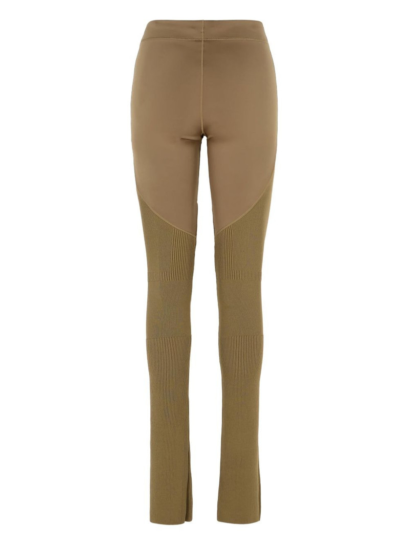 adidas logo-print ribbed leggings outlook