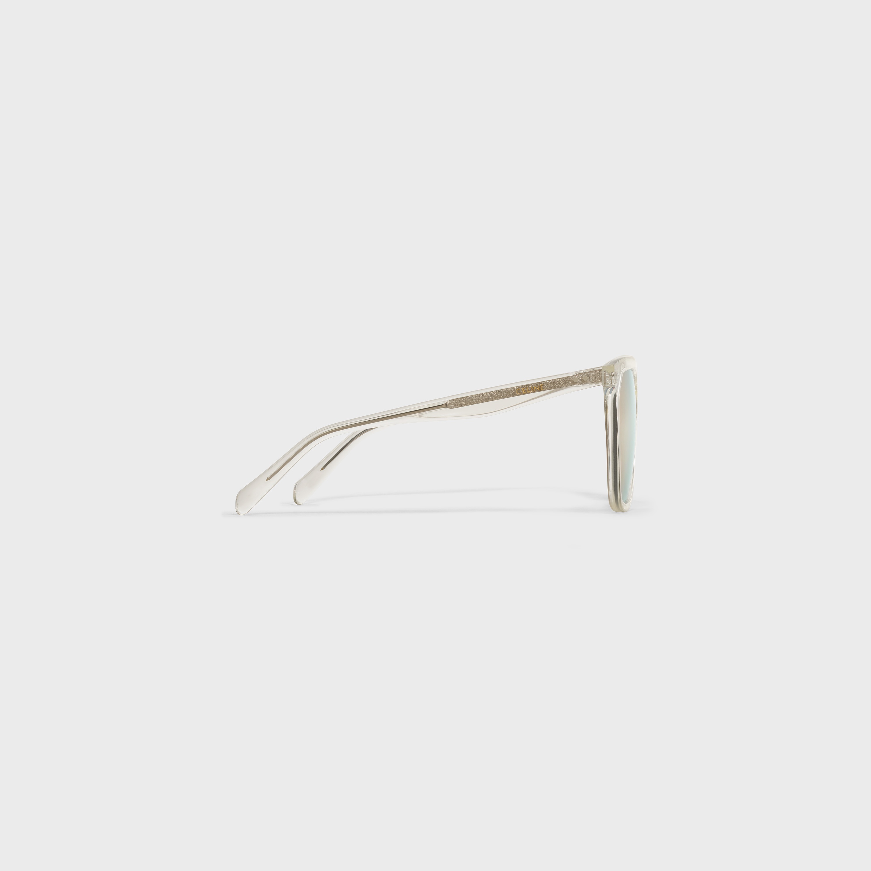 CAT EYE S134 SUNGLASSES IN ACETATE WITH MIRROR LENSES - 3