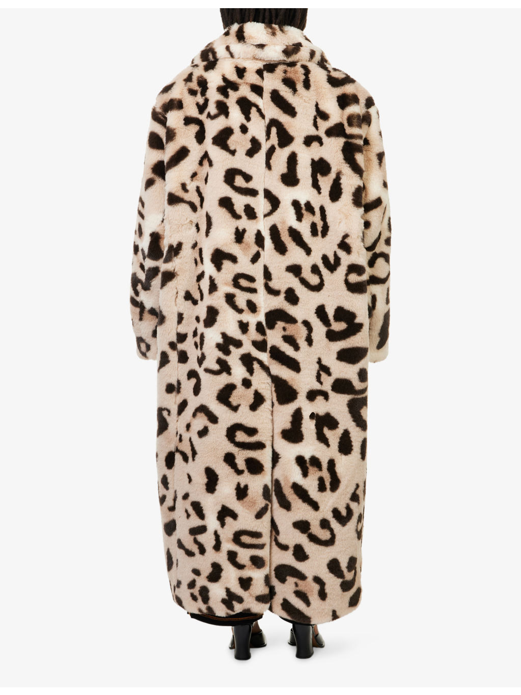 Leopard Double-Breasted Faux-Fur Coat - 4