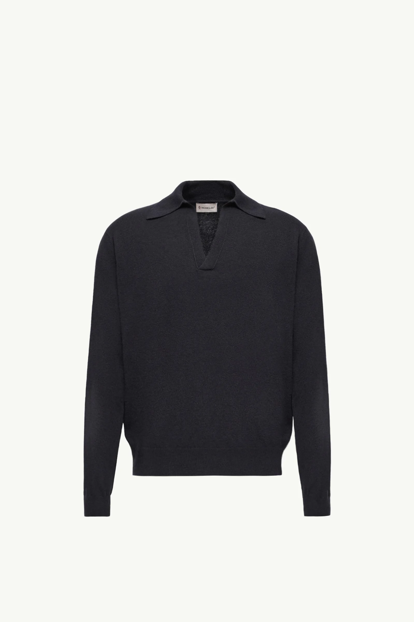 Wool & Cashmere Long Sleeve Polo Shirt - 1