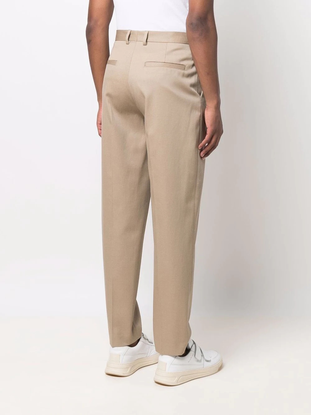 straight-leg chino trousers - 4